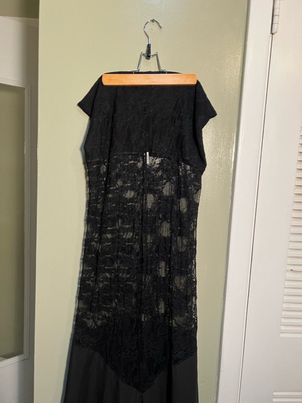 BellyBabyWear by Ana Brandt Strapless Maternity Gown Black Lace - Picture 8 of 11